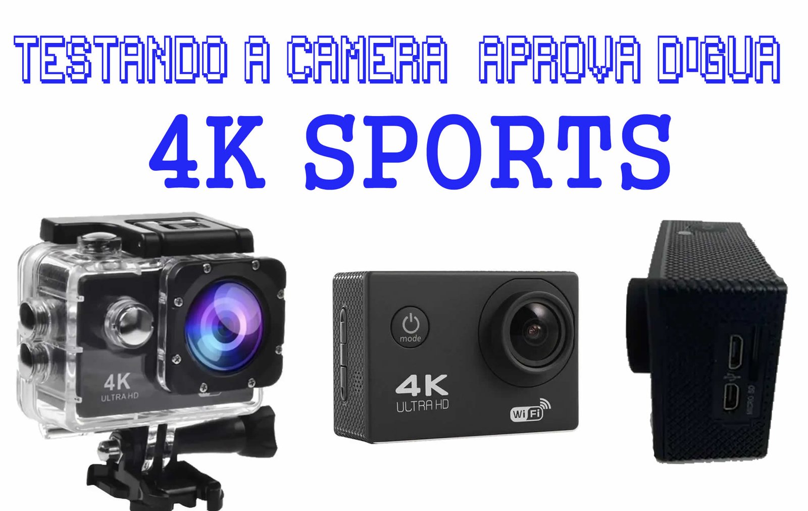 Testando CÂMERA ULTRA HD 4K SPORTS A PROVA DÁGUA - A mais barata do mercado livre -  Sistemas Descomplicado 