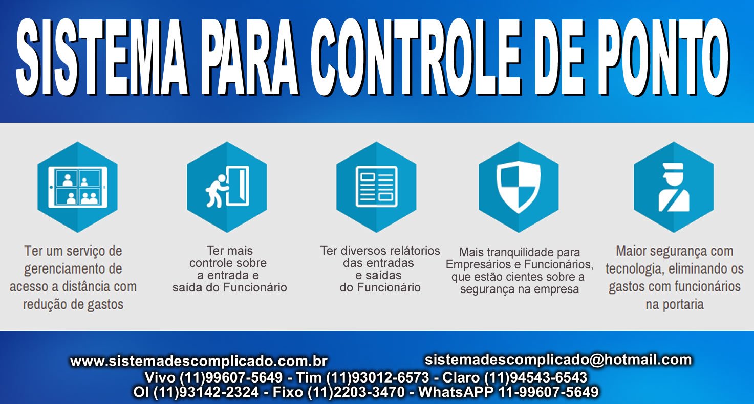 Software Controle de Ponto -  Sistemas Descomplicado 